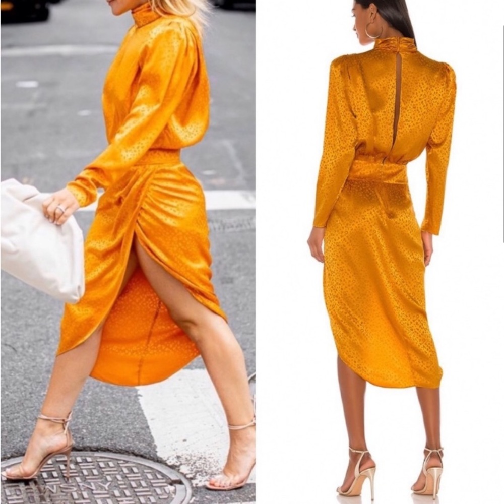 Ronny Kobo Gold dress